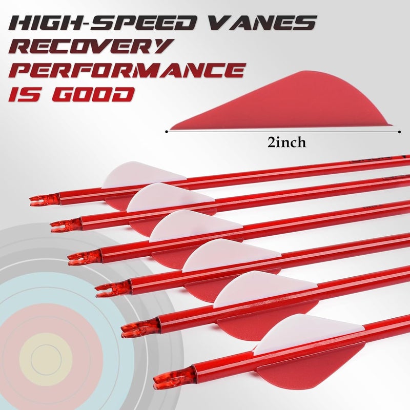 Yls Carbon Archery Arrows Practice Arrows Detachable Arrowhead and Nock 4 inch Streamlined TPU Feathers Perfect for Youth BeginnerTarget Practice and Outdoor Shooting - Image 4